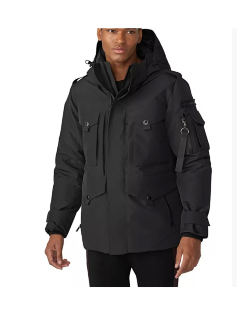 Karl Lagerfeld Paris
Men's Multi-Pocket Puffer Jacket sz Sm